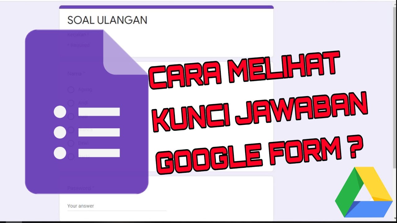 Cara Mengetahui Jawaban Google Formulir